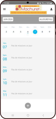 TroisPointZero - Agence digitale dans l'Allier - Accès au calendrier des missions pour les interventions de Madame et Monsieur Machuret & Co 